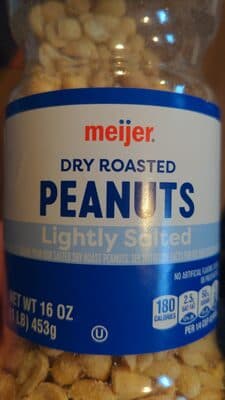 Lightly Salted Dry Roasted Peanuts With Sea Salt