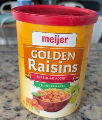 No Sugar Added Golden Raisins