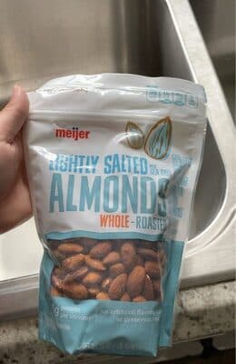 Lightly Salted Roasted Whole Almonds with Sea Salt