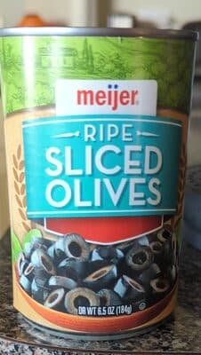 Ripe Sliced Olives