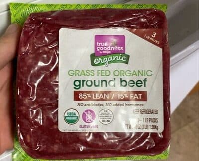 100% grass fed ground beef
