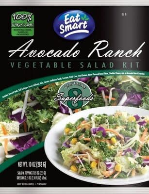 Avocado ranch vegetable salad kit
