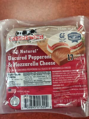 All Natural* Uncured Pepperoni & Mozzarella Cheese