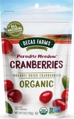 Sweetened Organic Dried Cranberries