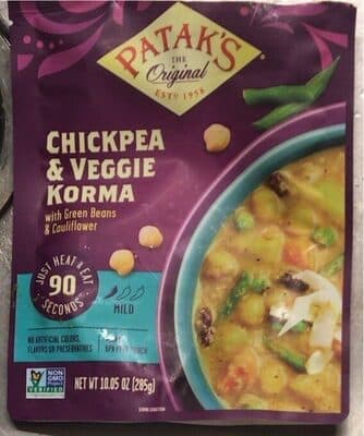 Mild Chickpea & Veggie Korma With Green Beans & Cauliflower