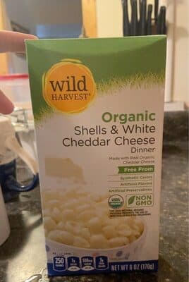 Shells & White Cheddar Cheese Organic Dinner
