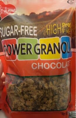 Power granola chocolate (sugar-free)