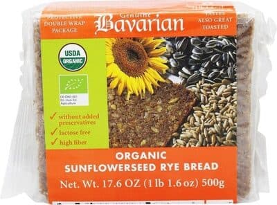 Organic Sunflower Seed Rye Bread