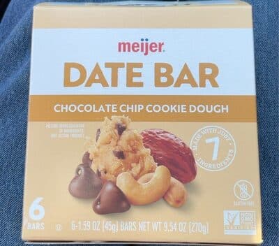 Date Bar Chocolate Chip Cookie Dough