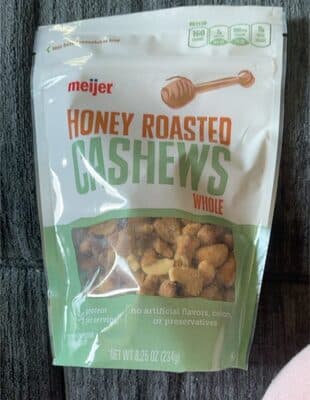 Honey Roasted Whole Cashews
