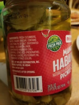 Mango Habanero Flavored Pickle Chips