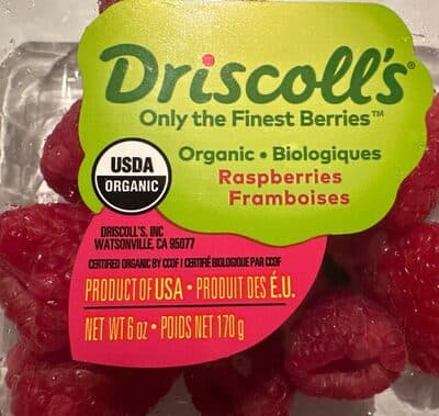 Organic Raspberries