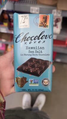 Hawaiian Sea Salt in Strong Dark Chocolate