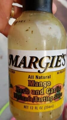 Mango herb and garlic marinade basting sauce
