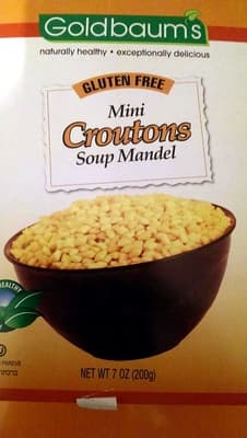 Mini Croutons Soup Mandel
