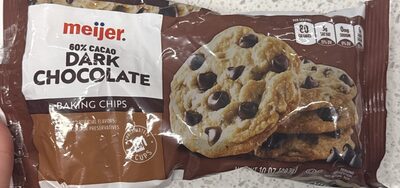 Dark Bittersweet Chocolate 60% Cacao Chips