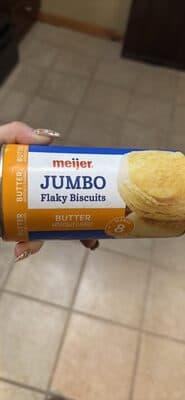 BUTTER FLAVORED JUMBO FLAKY BISCUITS, BUTTER