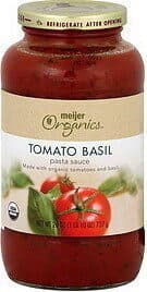 Tomato & Basil Organic Pasta Sauce
