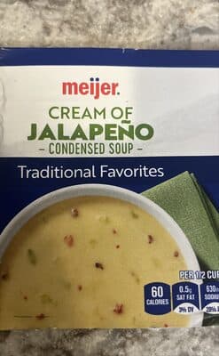 CREAM OF JALAPENO CONDENSED SOUP, CREAM OF JALAPENO