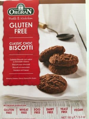 Orgran Classic Choc Biscotti Biscuits