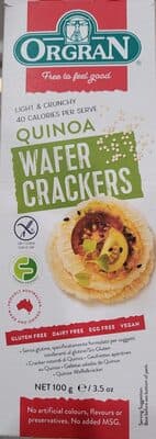 Quinoa Wafer Crackers