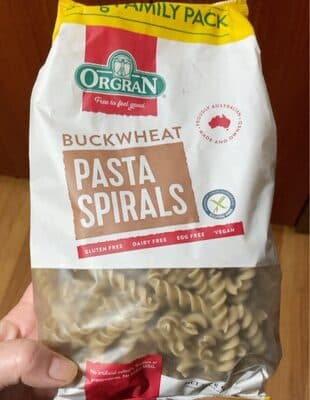 Buckwheat Pasta Spirals