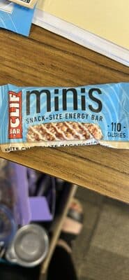 minis snack-size energy bar white chocolate flavored macadamia nut
