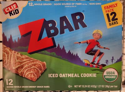 Iced Oatmeal Cookie Baked Whole Grain Energy Snack Bars