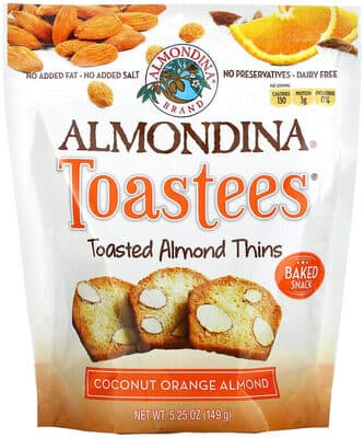 Toastees, Coconut, Orange, Almond
