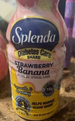 Splenda Diabetes Care Strawberry Banana Shake 6 Ea