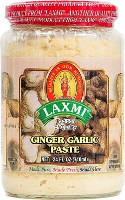 Traditional indian ginger garlic cooking paste