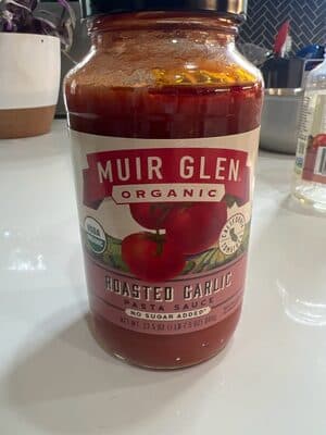 Organic Roasted Garlic Pasta Sauce