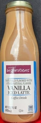 Vanilla Iced Latte Flavored Coffee Drink