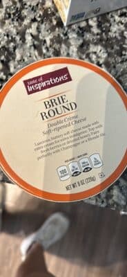 Brie Round Double Creme Soft-Ripened Cheese