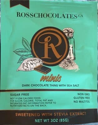 Dark Chocolate Thins Minis with Sea Salt