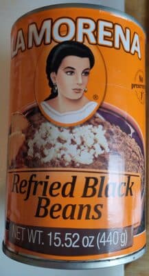 La Morena Refried Black Beans