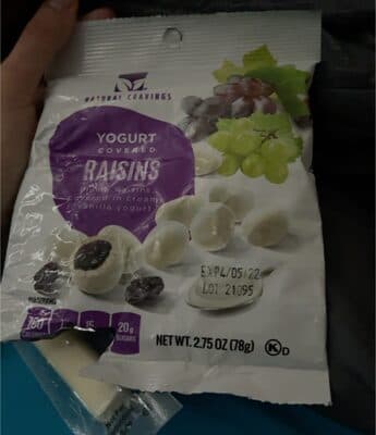 Yogurt Covered Raisins