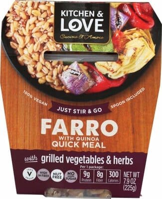 Farro With Quinoa With Grilled Vegetables & Herbs Quick Cup
