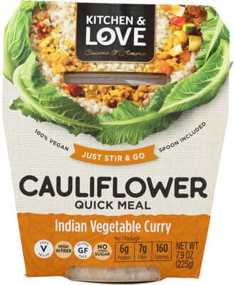 Indian Vegetable Curry Cauliflower Quick Cup