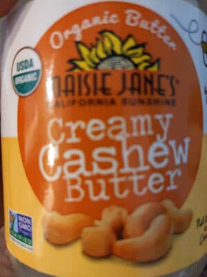 MAISIE JANE'S, CREAMY CASHEW BUTTER