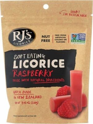 Raspberry Flavored Soft Eating Licorice
