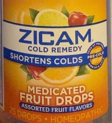Zicam Medicated Fruit Drops