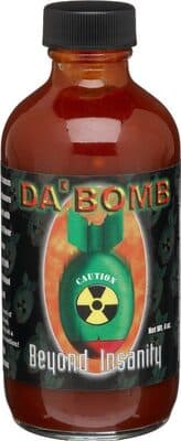 Bottle da bomb beyond insanity hot sauce