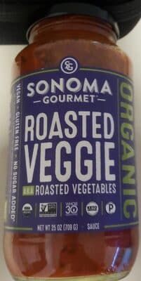 Organic Pasta Sauce, Roasted Vegetables