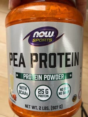 Pea Protein 25 G Protein Powder, Vanilla Toffee