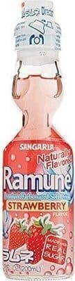 Sangaria Ramune Premium Carbonated Soft Drink, Strawberry