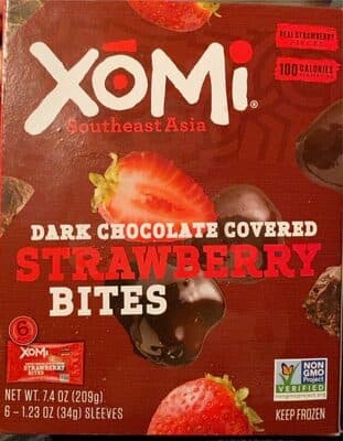 Strawberry Dark Chocolate Covered Bites
