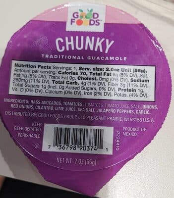 Chunky Traditional Guacamole
