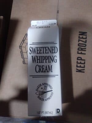 Sweetened Whipping Cream