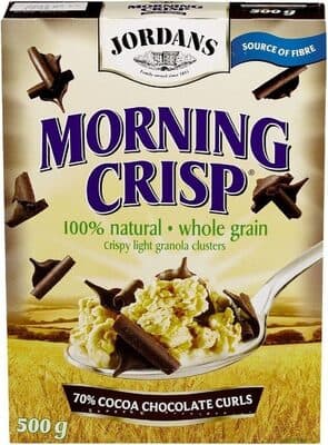 Morning Crisp - Granola clusters with chocolate curls